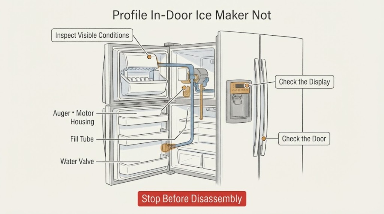 Profile In-Door Ice Maker Not