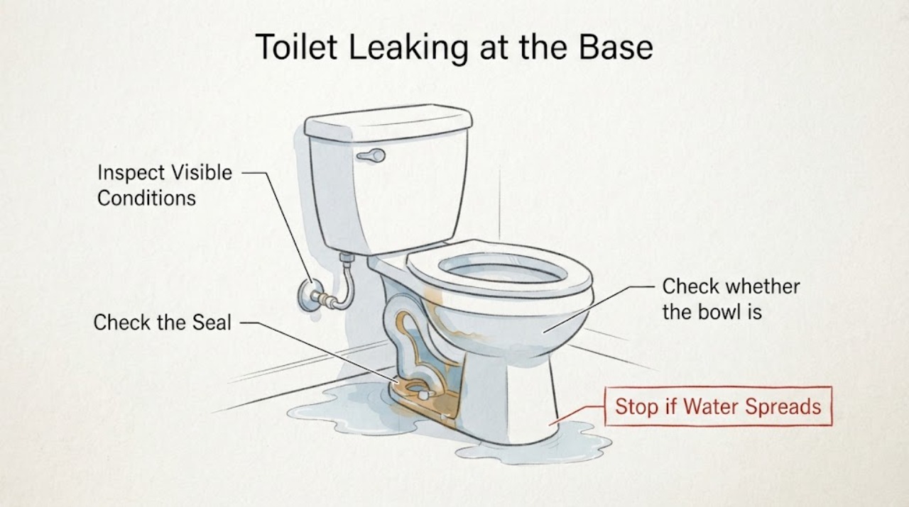 Toilet Leaking at the Base
