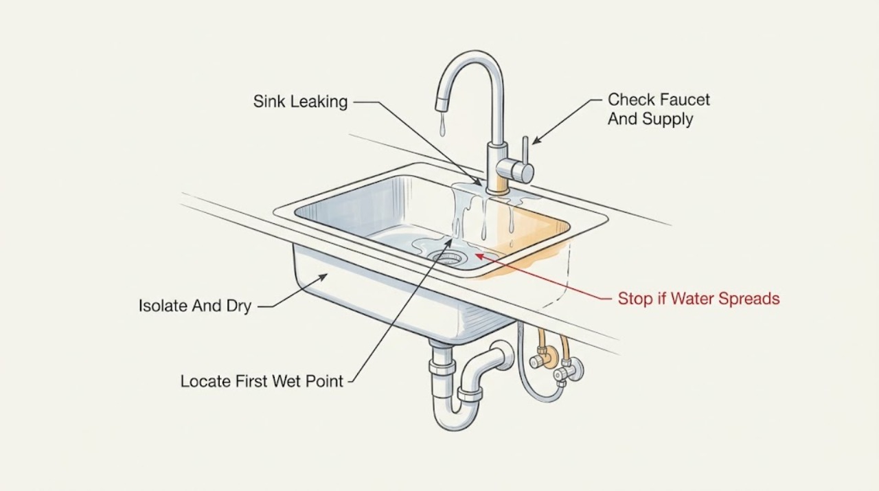 Sink Leaking
