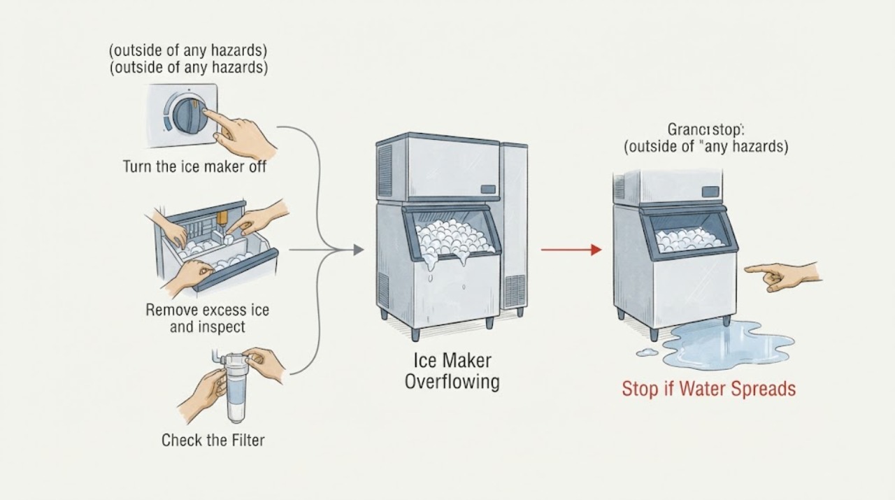 Ice Maker Overflowing