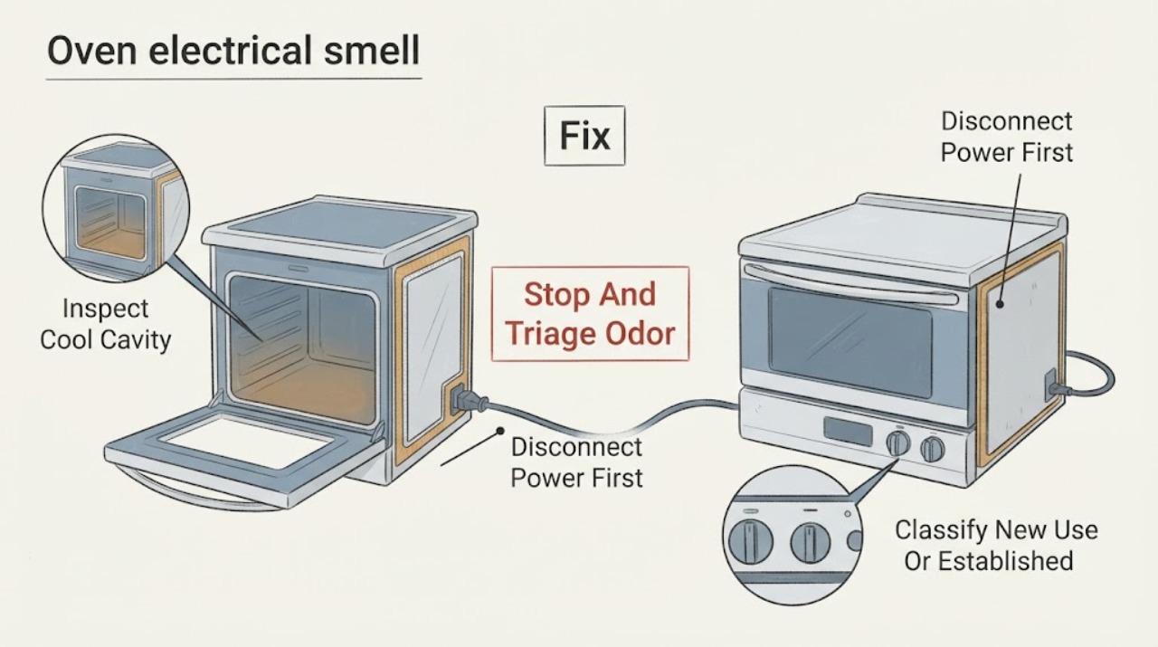 Oven electrical smell | Fix
