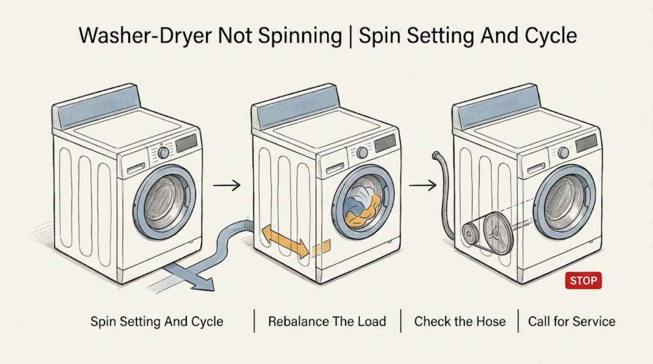 Washer-Dryer Not Spinning
