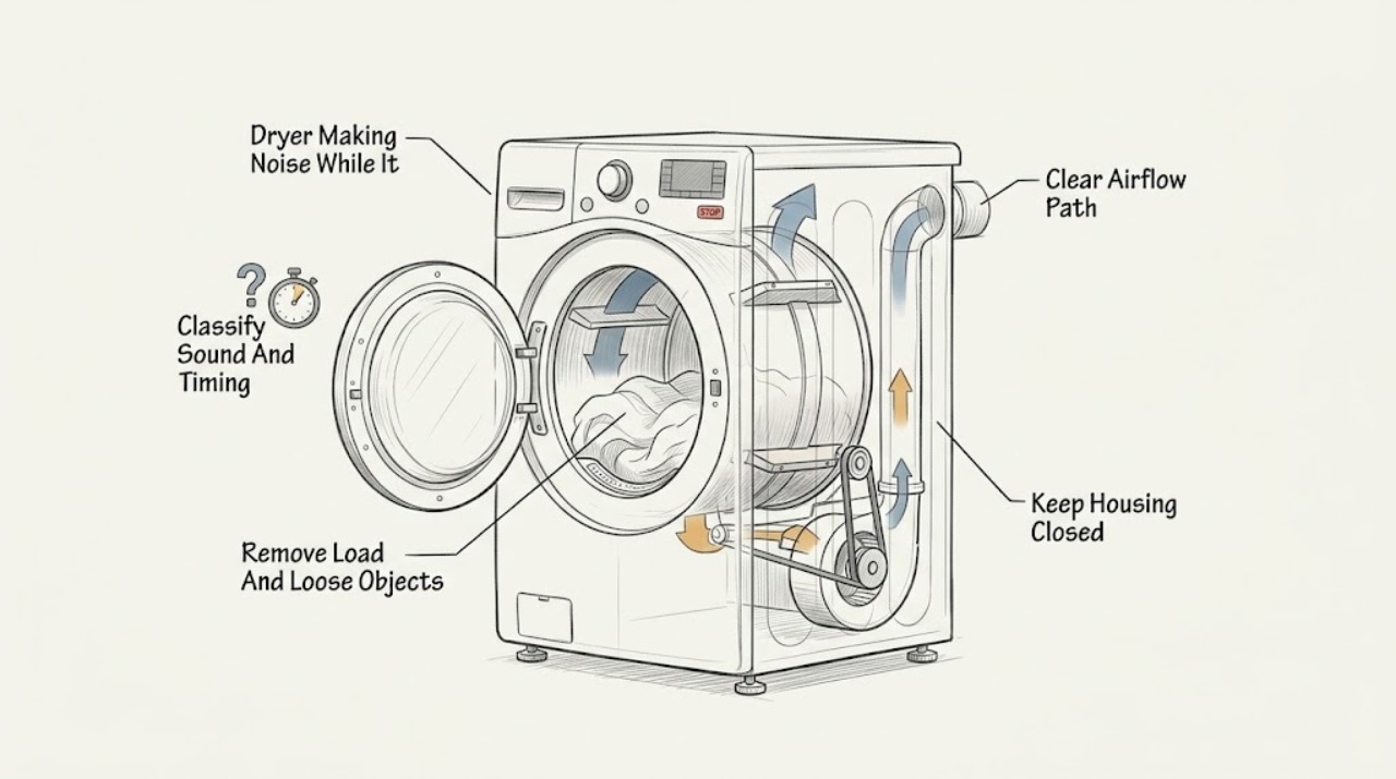 Dryer Making Noise While It