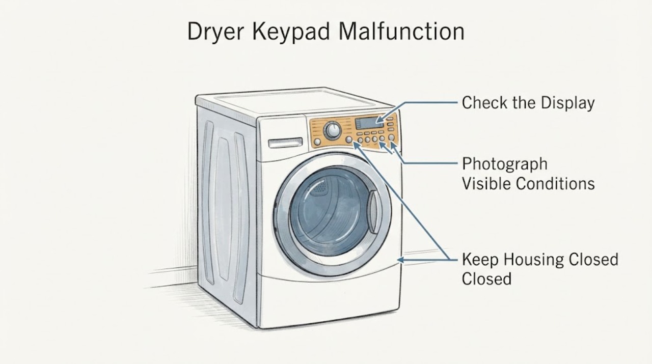 Dryer Keypad Malfunction