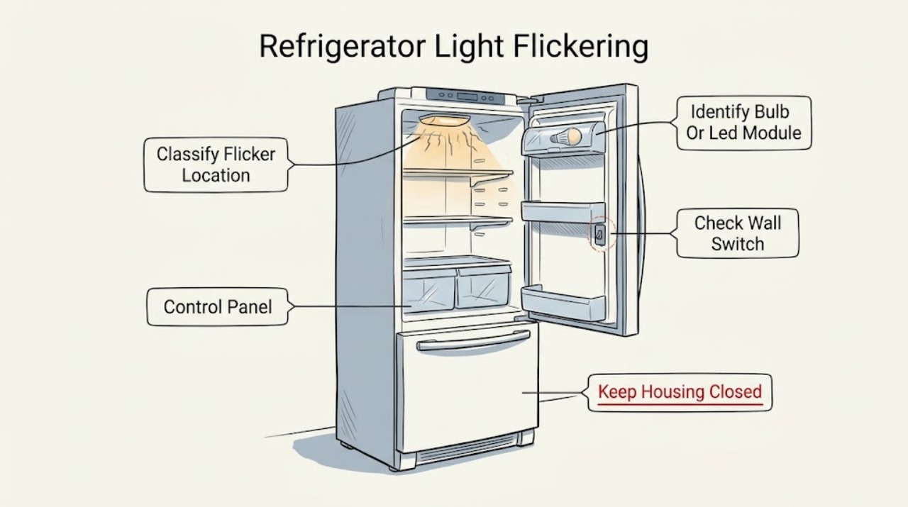 Refrigerator Light Flickering