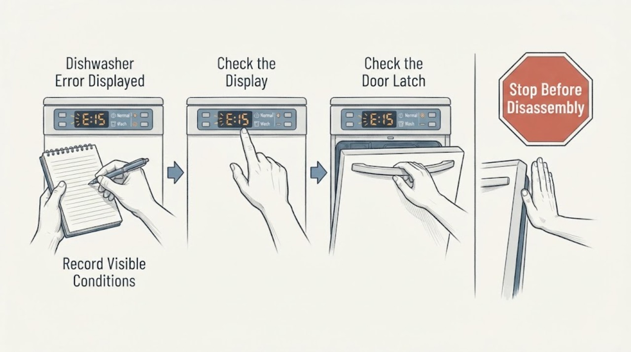 Dishwasher Error Displayed