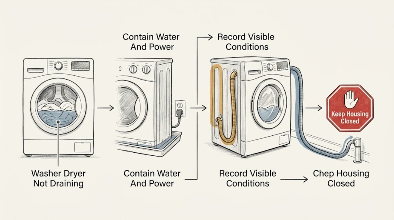 Washer Dryer Not Draining