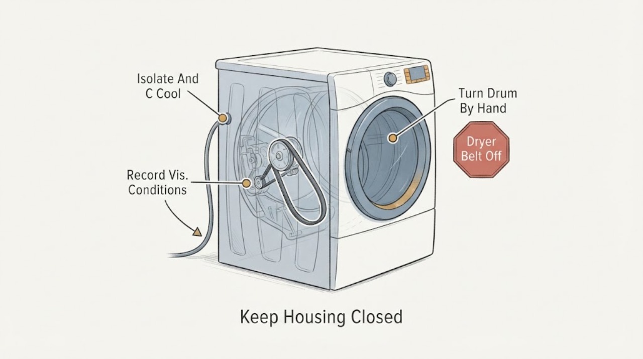 Dryer Belt Off