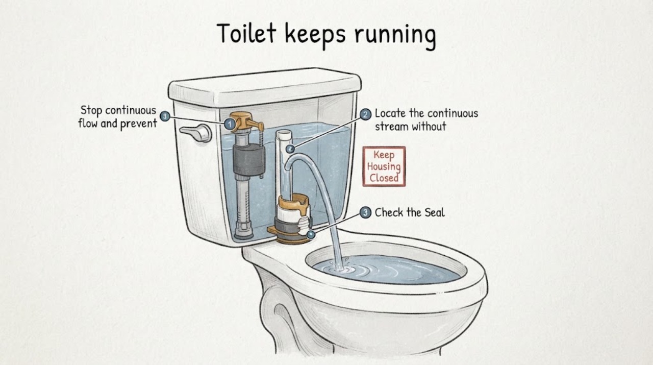 Toilet keeps running