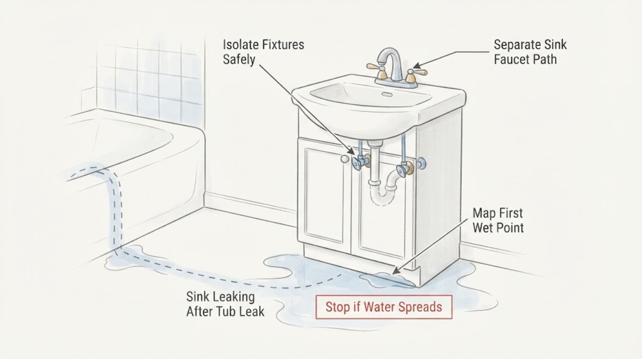 Sink Leaking After Tub Leak