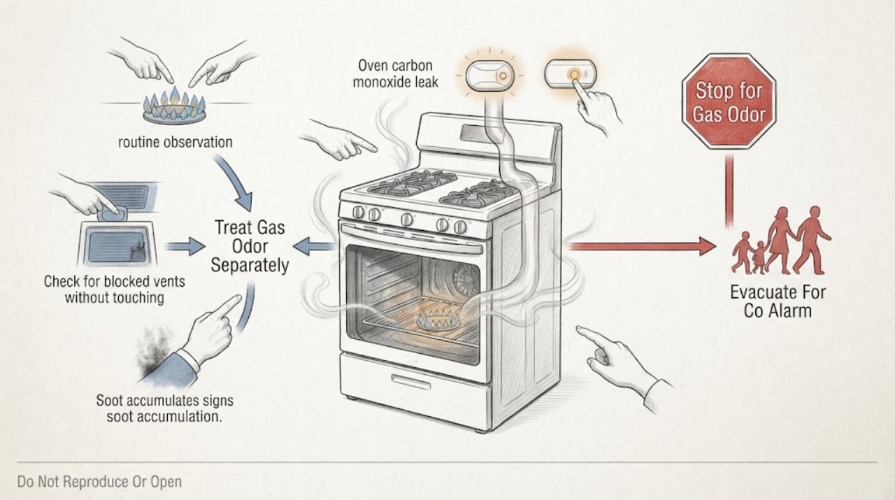 Oven carbon monoxide leak |