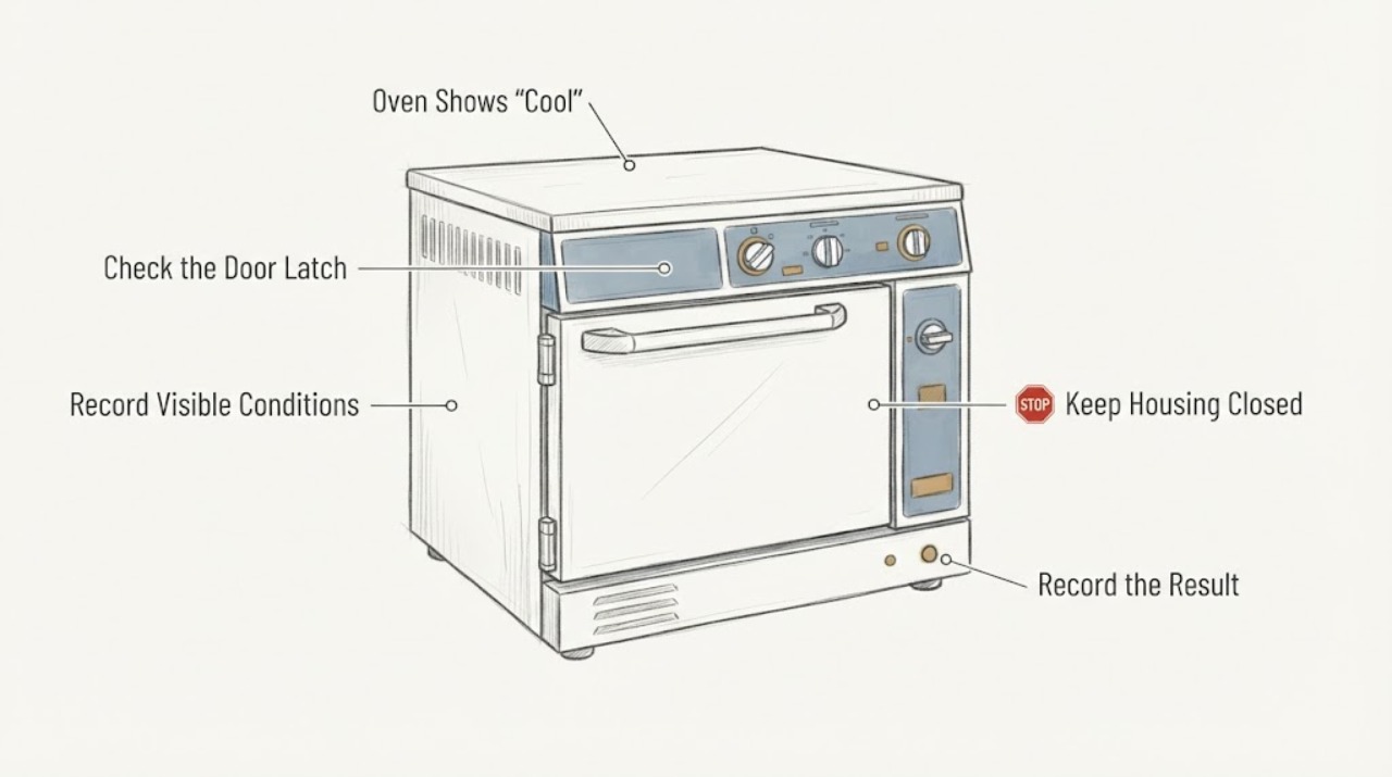Oven Shows “Cool