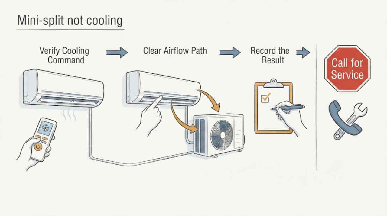 Mini-split not cooling