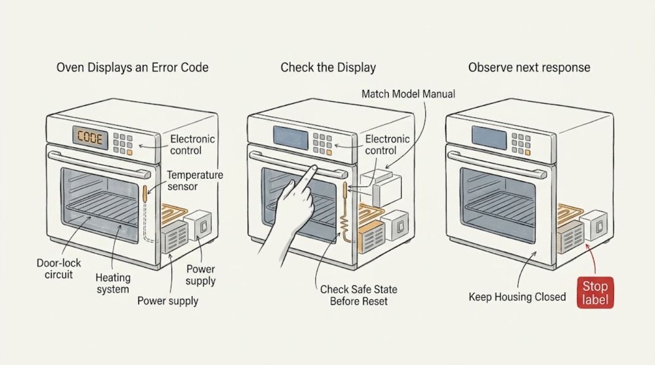Oven Displays an Error Code