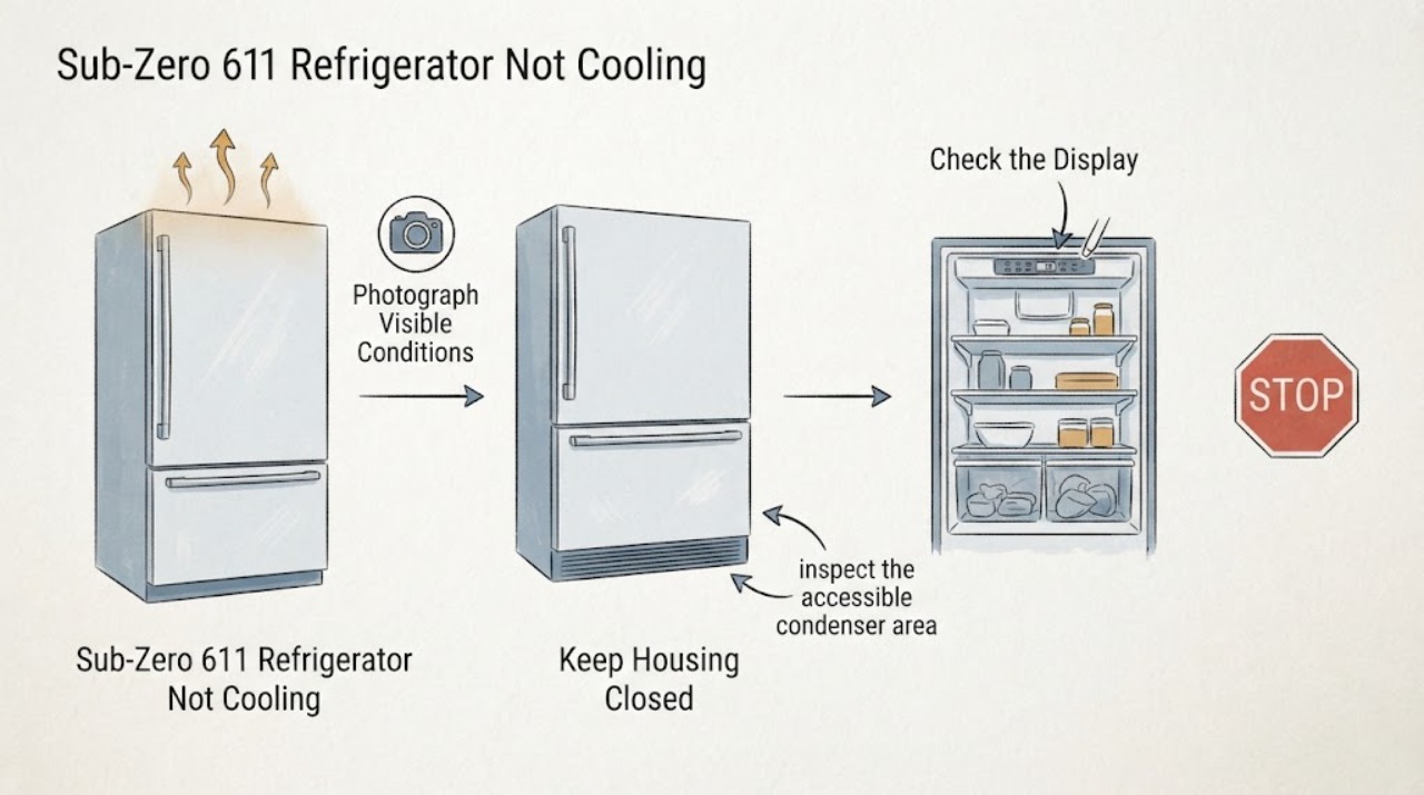 Sub-Zero 611 Refrigerator Not Cooling