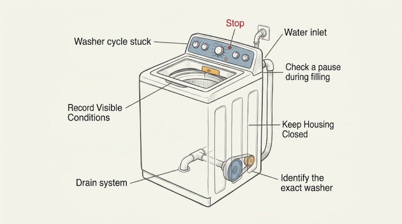 Washer cycle stuck