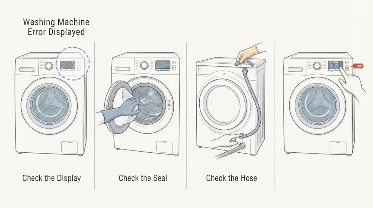 Washing Machine Error Displayed