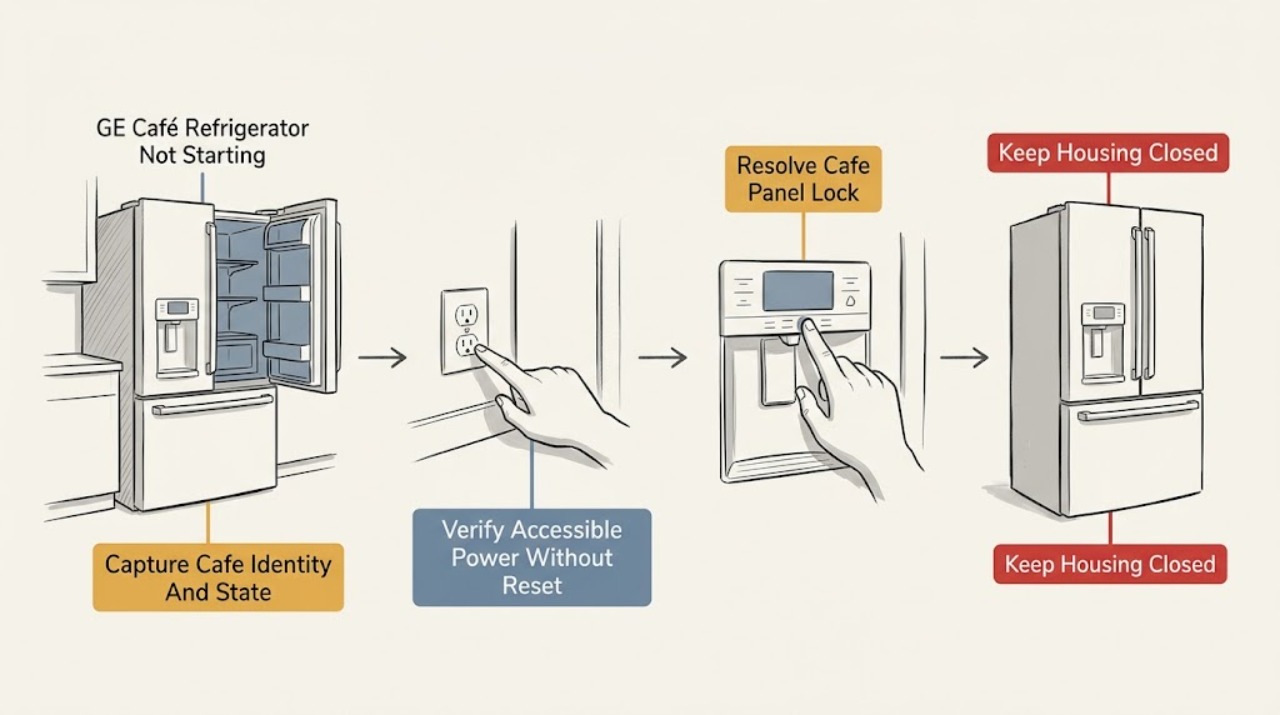 GE Café Refrigerator Not Starting