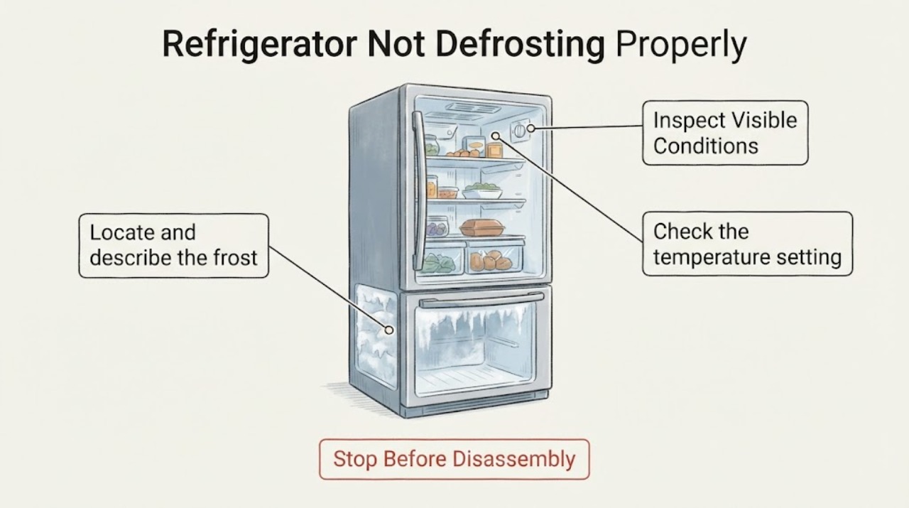 Refrigerator Not Defrosting Properly