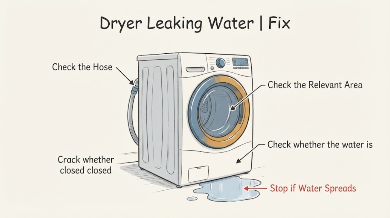 Dryer Leaking Water | Fix