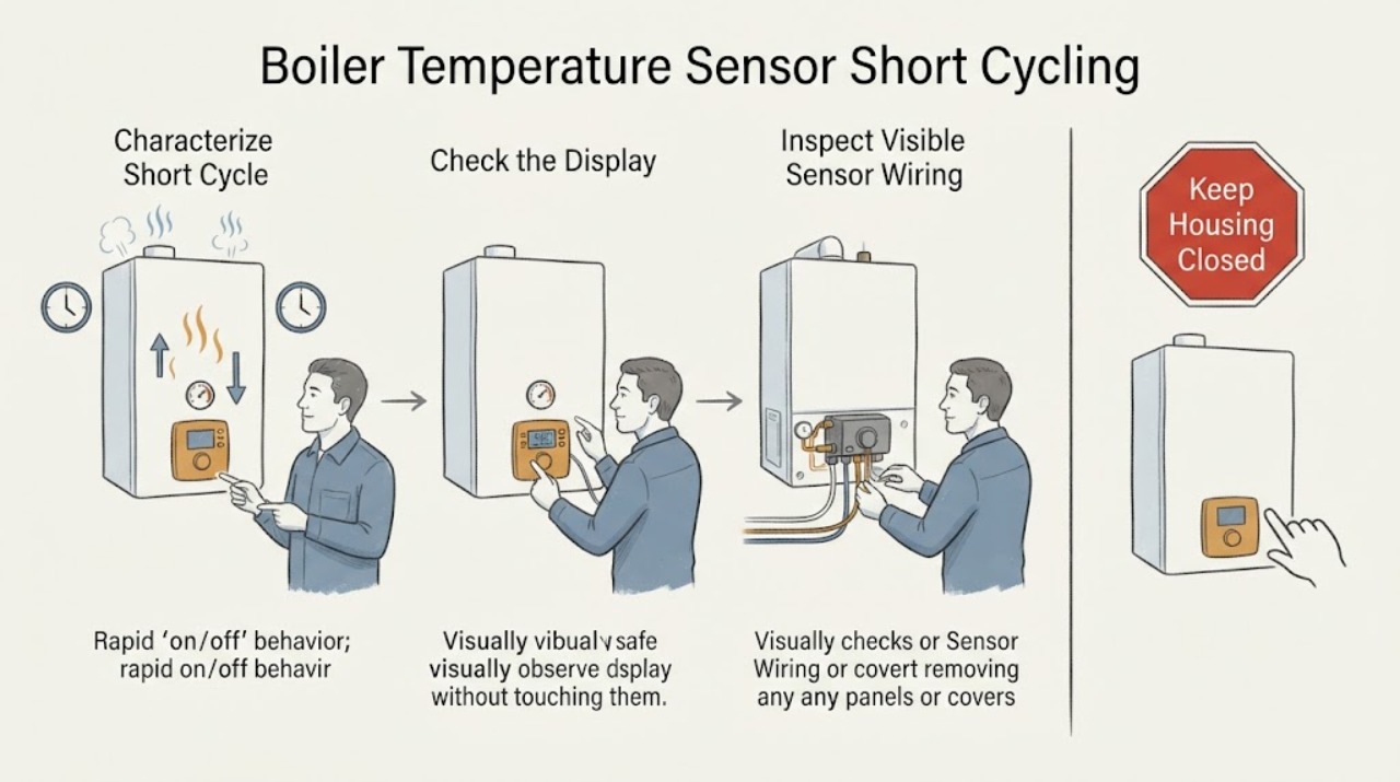 Boiler Temperature Sensor Short Cycling