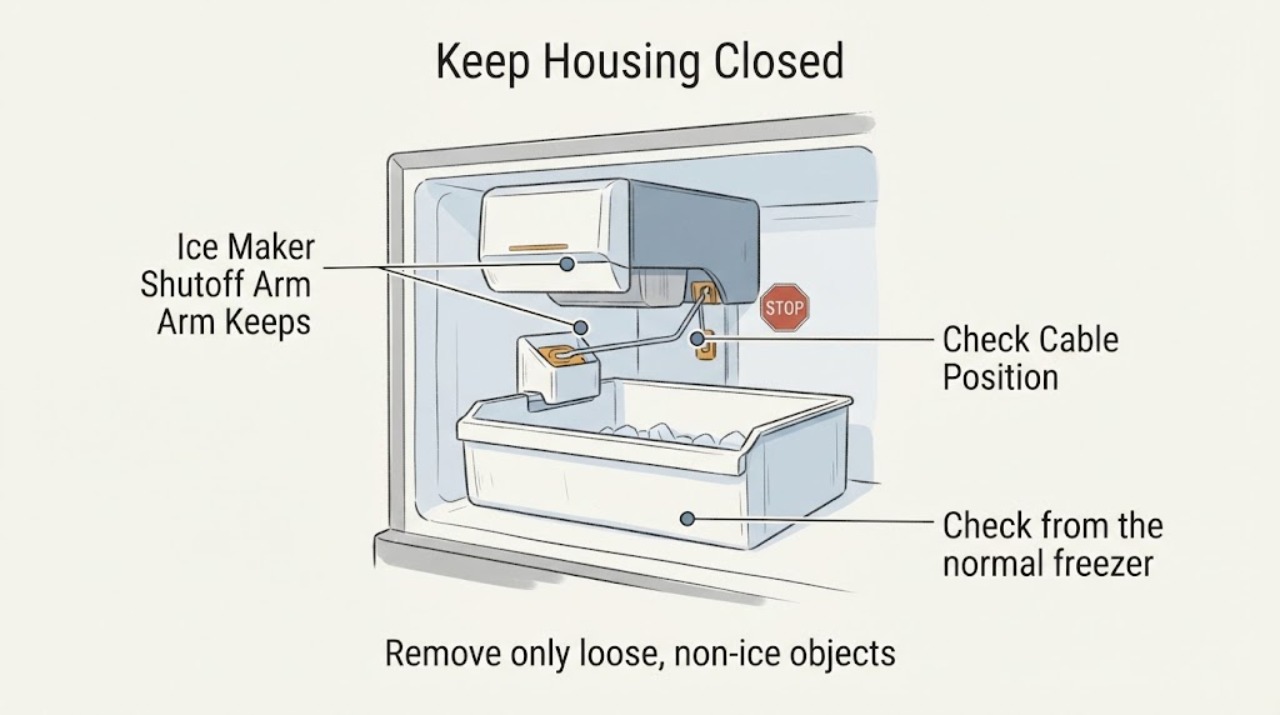Ice Maker Shutoff Arm Keeps