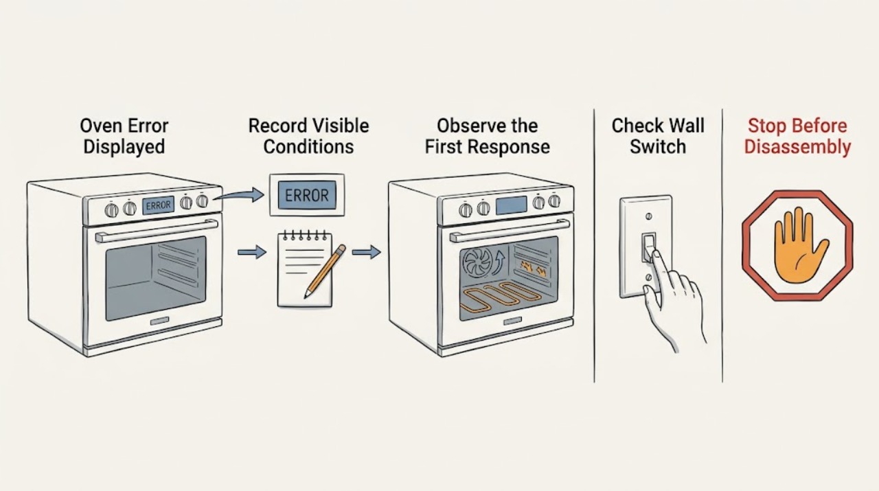 Oven Error Displayed