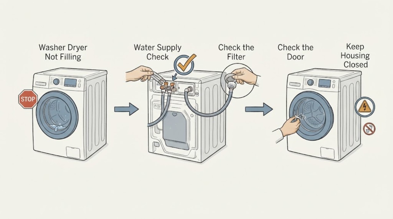 Washer Dryer Not Filling