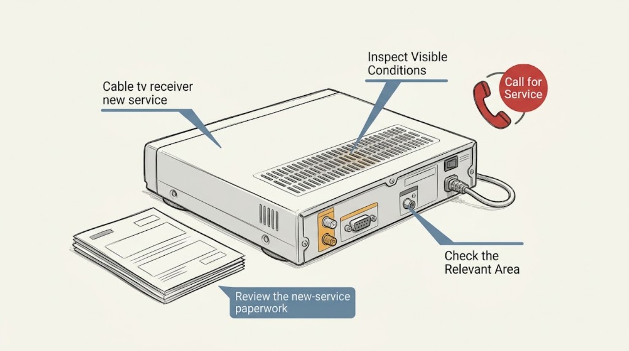 Cable tv receiver new service