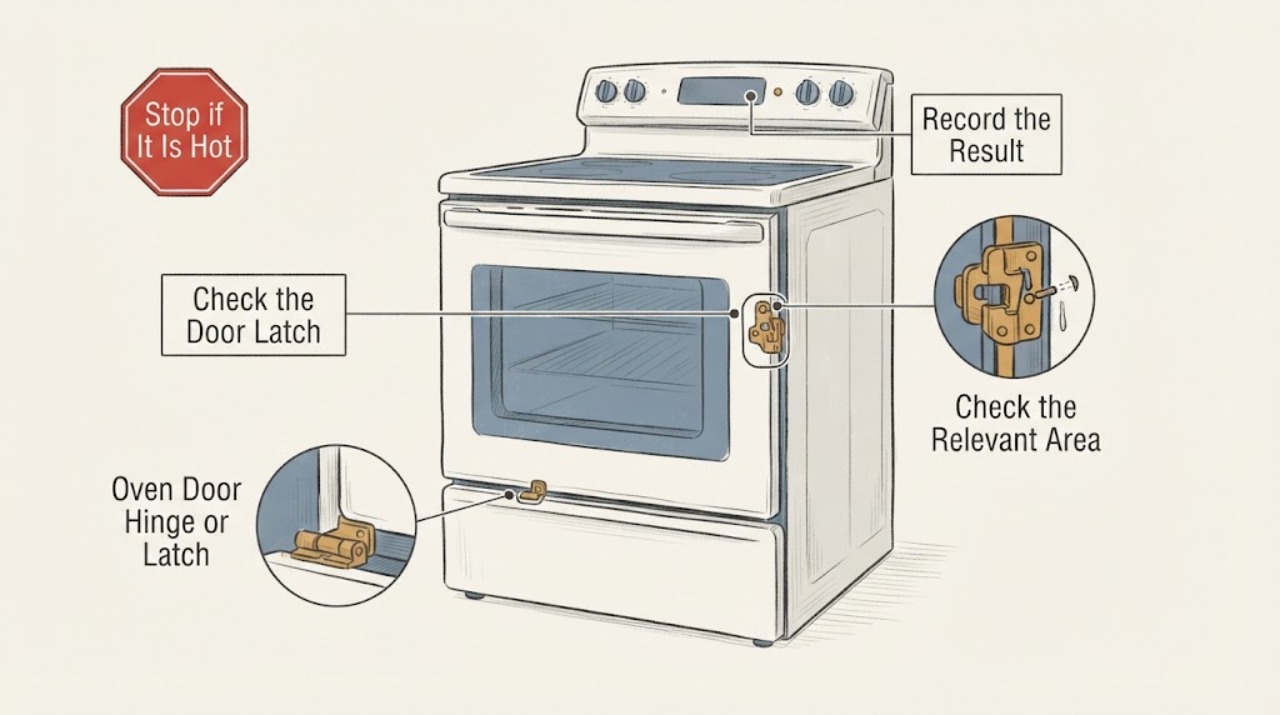 Oven Door Hinge or Latch