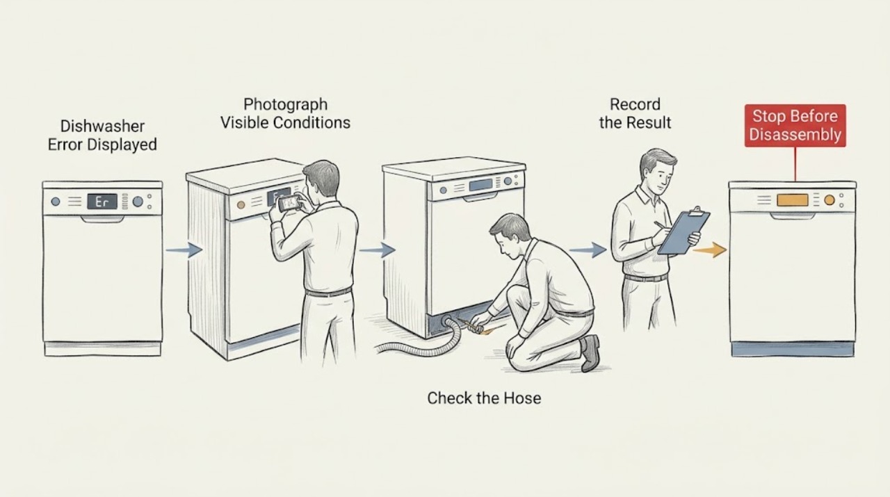 Dishwasher Error Displayed