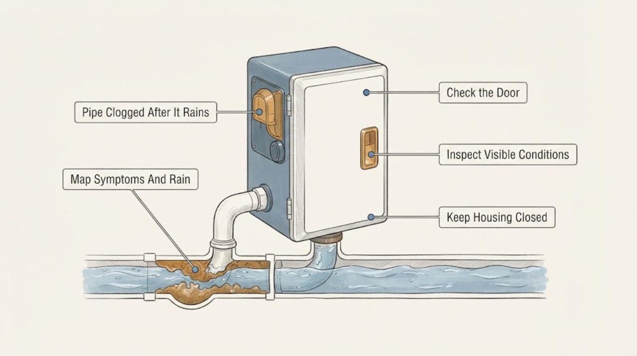 Pipe Clogged After It Rains