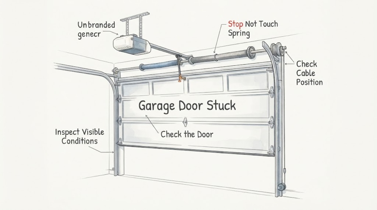 Garage Door Stuck