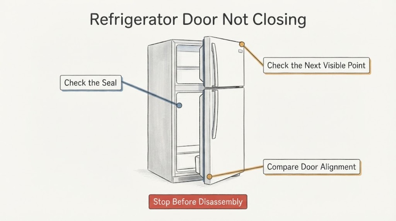 Refrigerator Door Not Closing