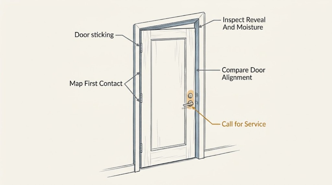 Door sticking