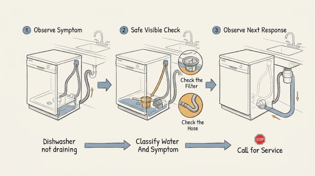 Dishwasher not draining