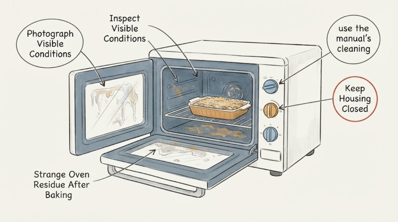 Strange Oven Residue After Baking
