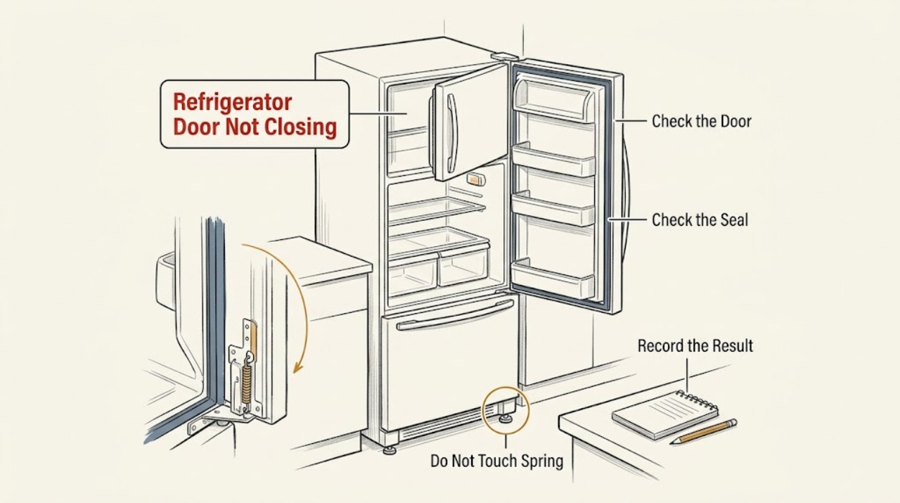 Refrigerator Door Not Closing