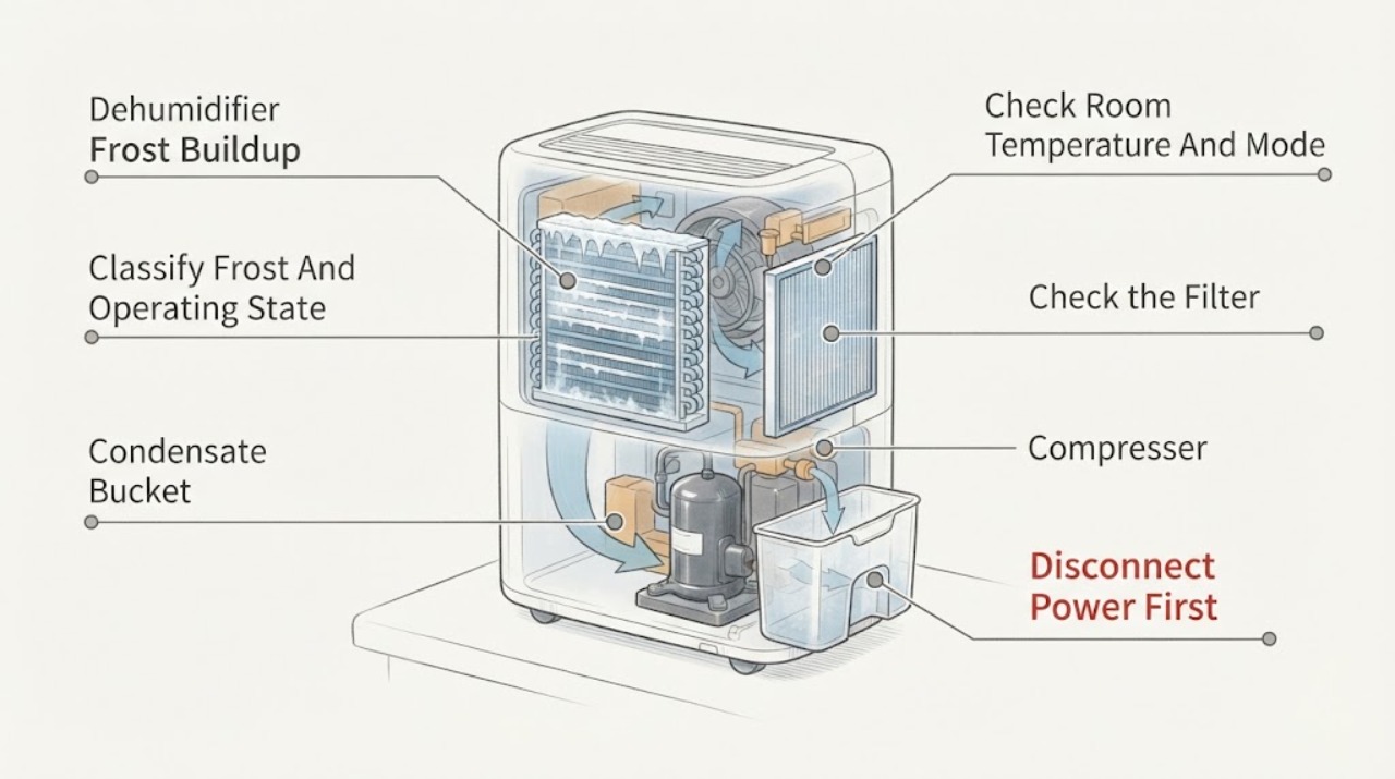Dehumidifier Frost Buildup