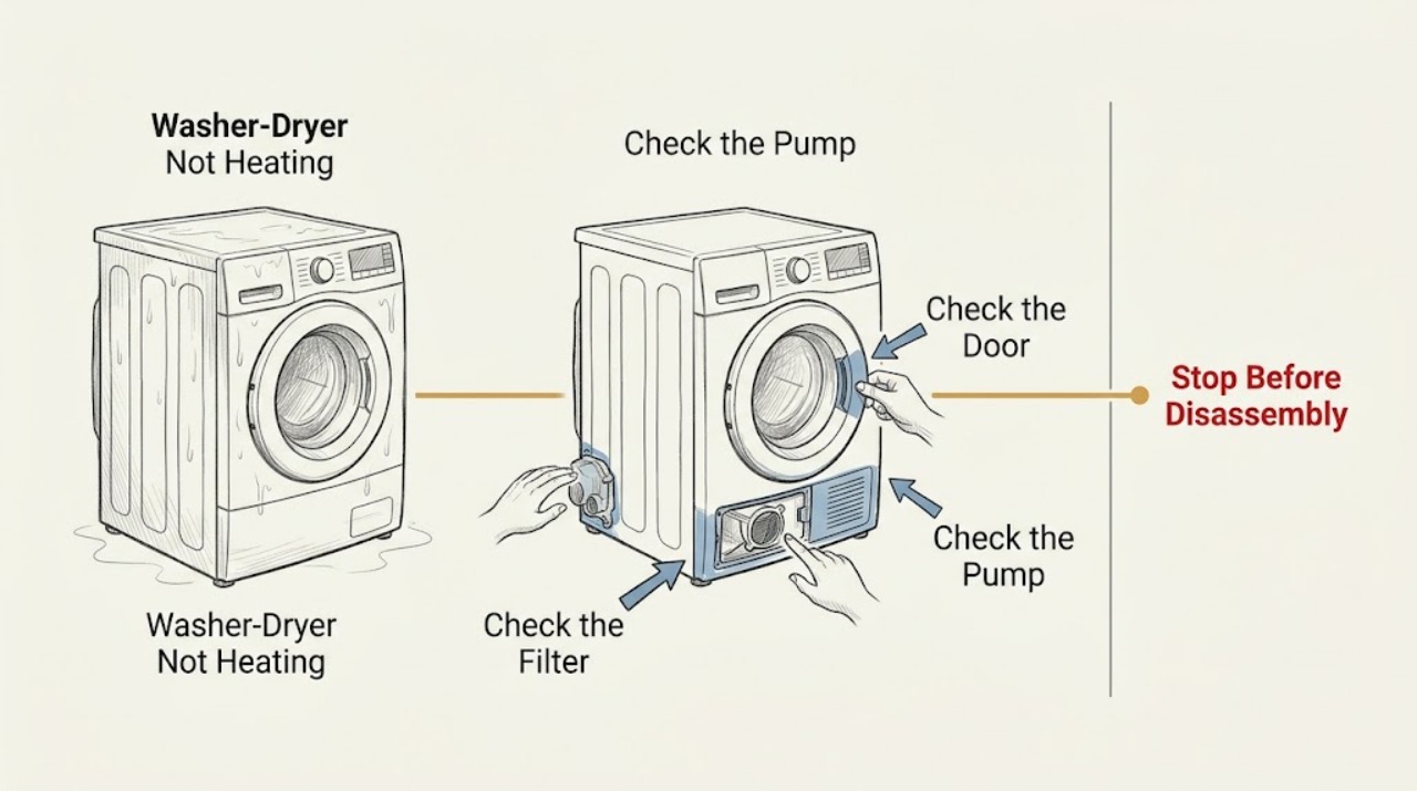 Washer-Dryer Not Heating
