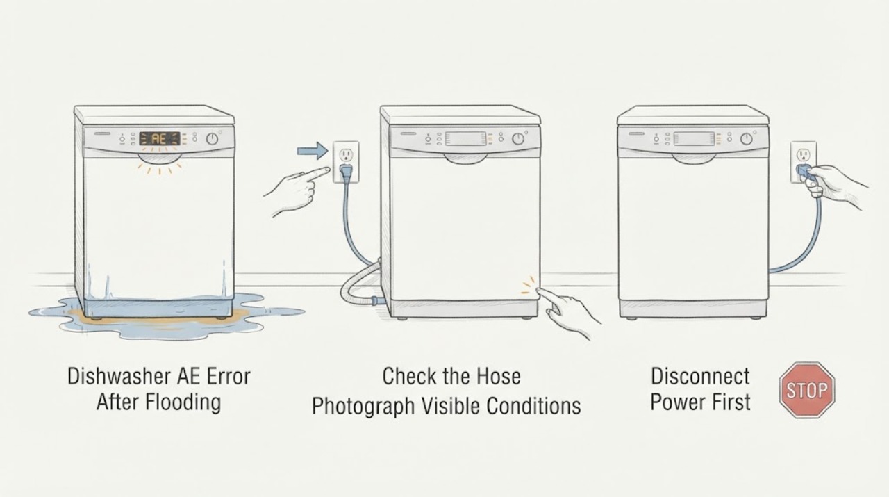 Dishwasher AE Error After Flooding