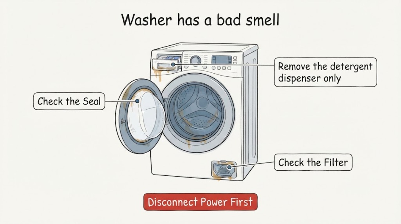 Washer has a bad smell