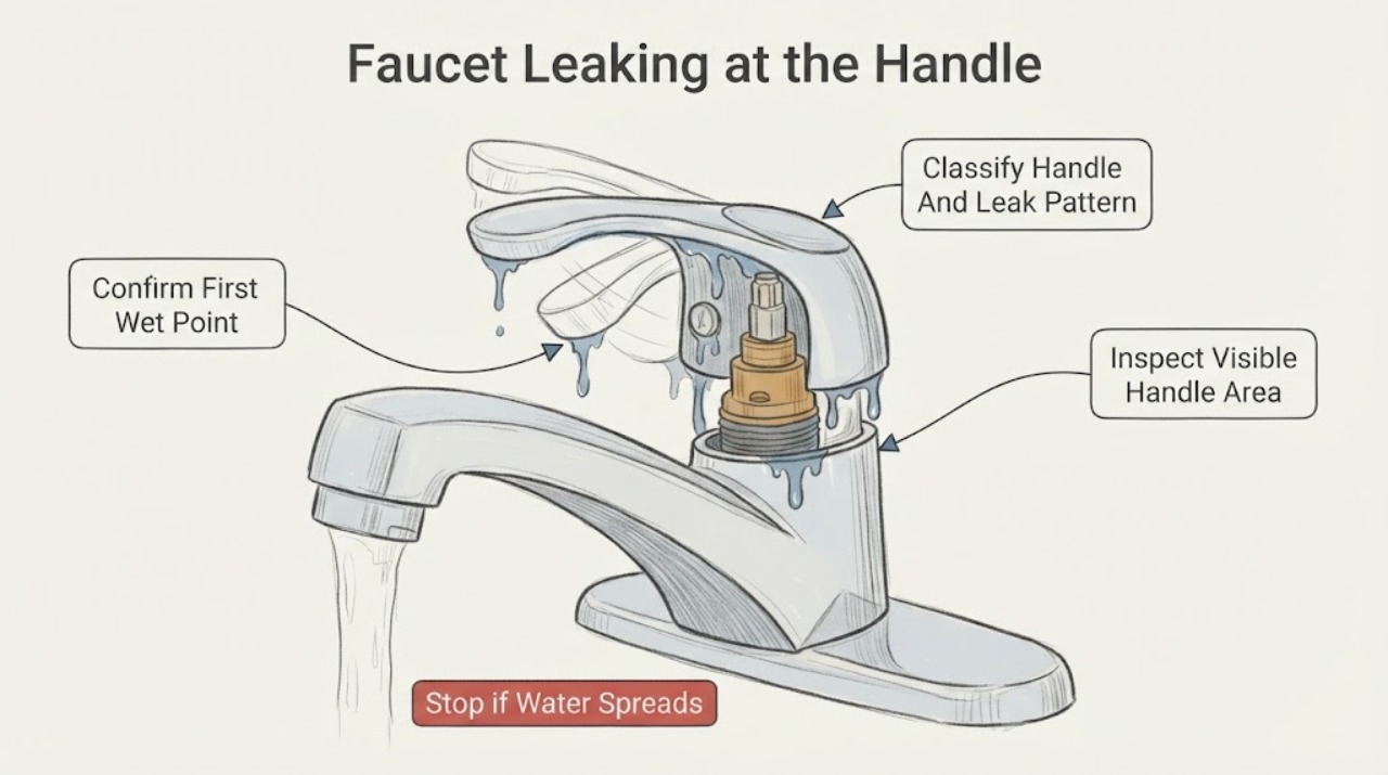 Faucet Leaking at the Handle