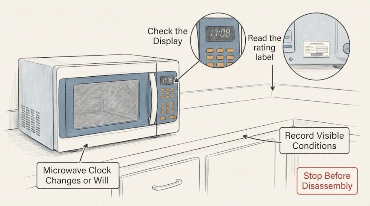 Microwave Clock Changes or Will