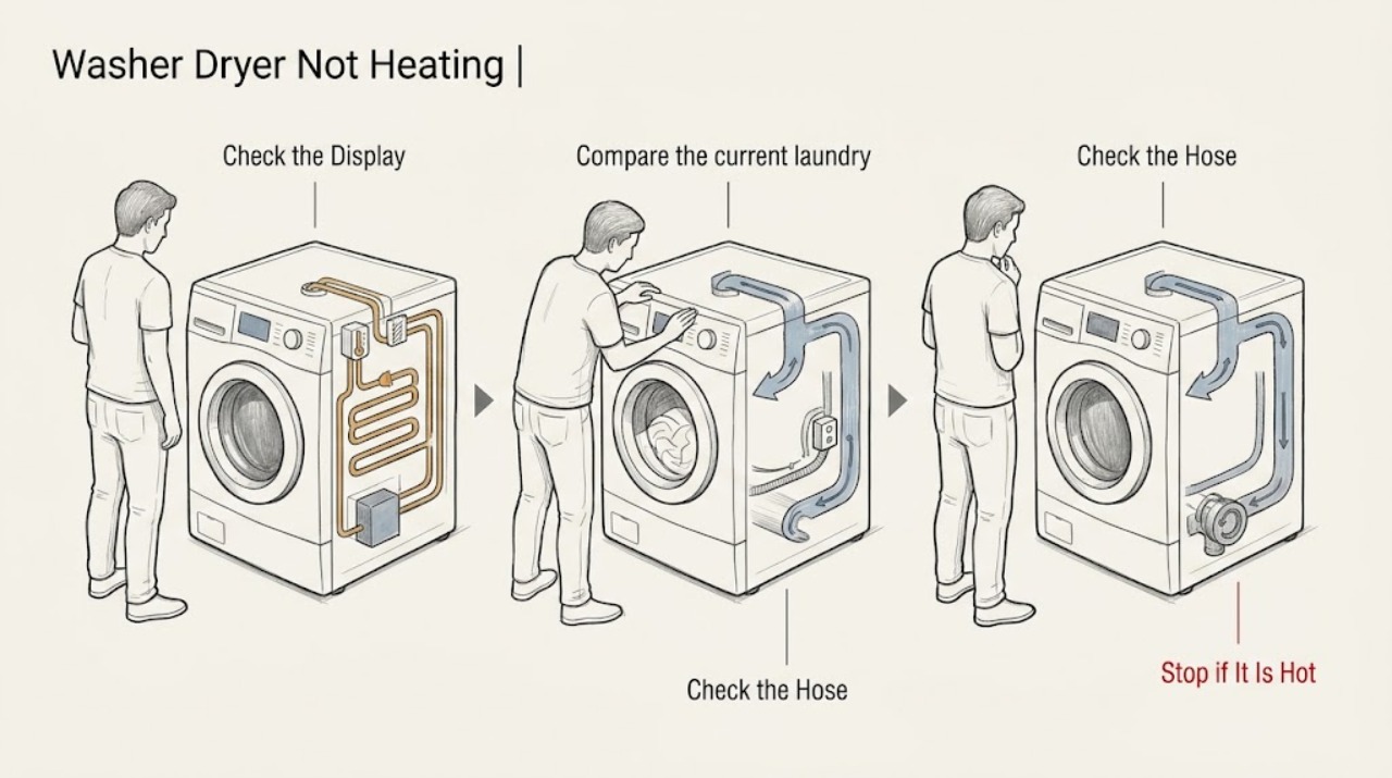 Washer Dryer Not Heating