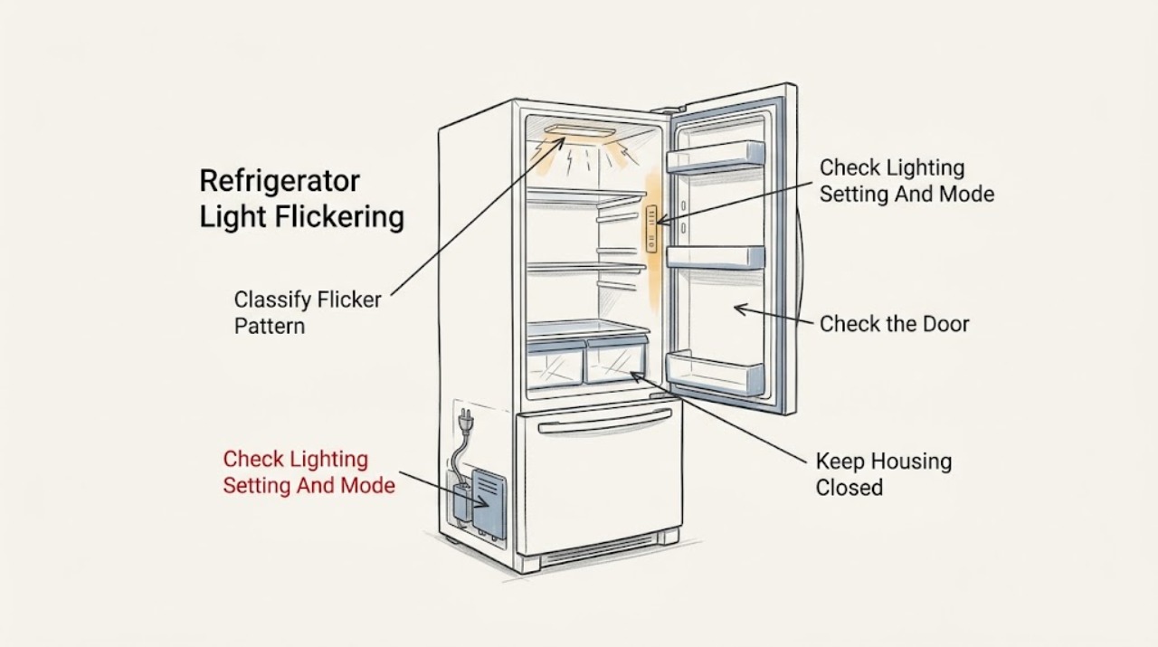 Refrigerator Light Flickering
