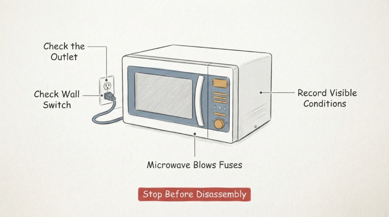 Microwave Blows Fuses