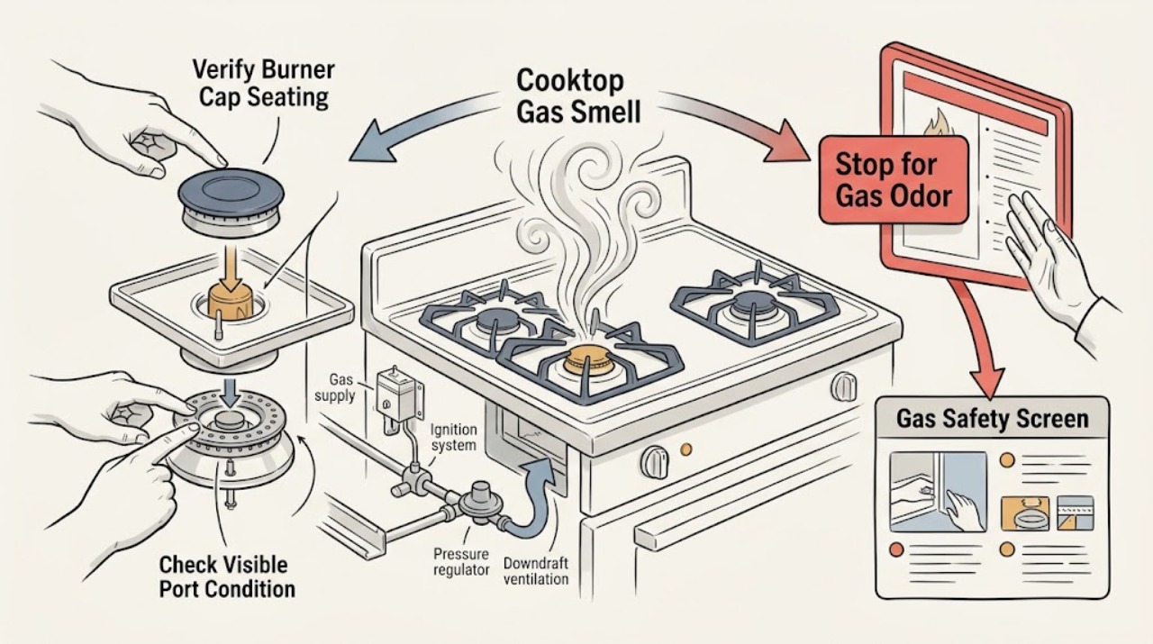 Cooktop Gas Smell