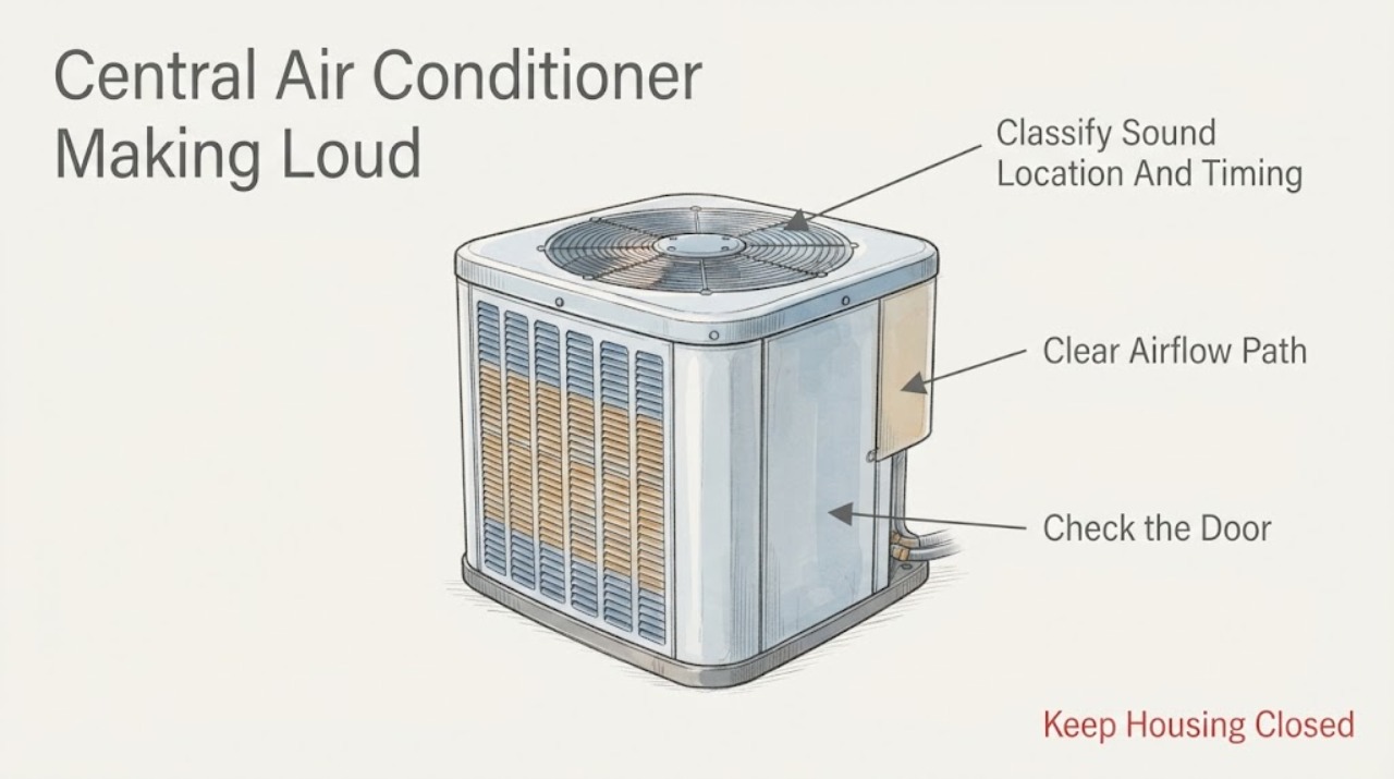Central Air Conditioner Making Loud