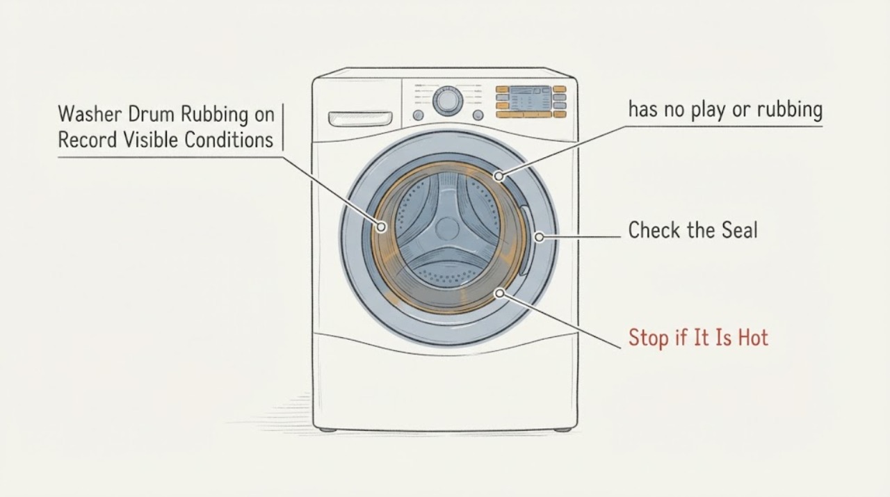 Washer Drum Rubbing on